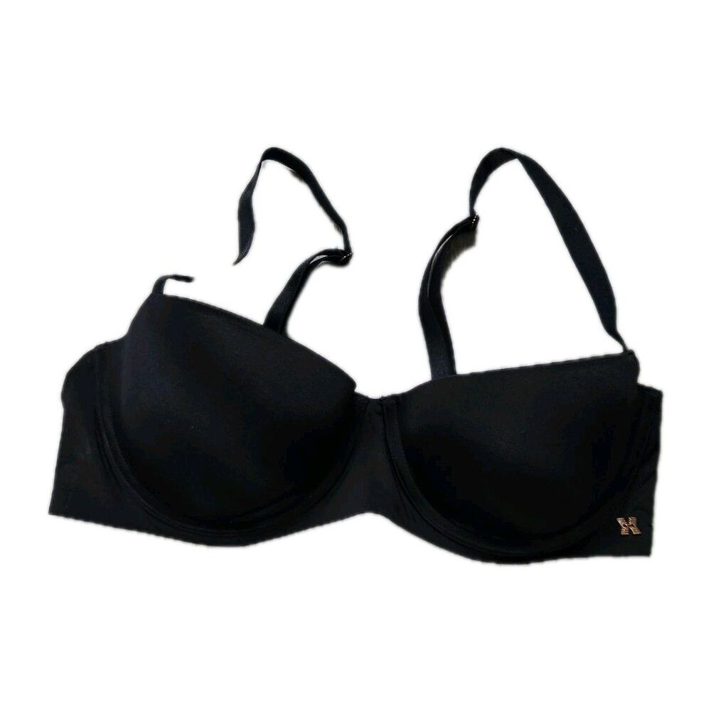 Savage X Fenty Black Underwire Bra 38D Smooth Molded Cup T-Shirt Bra EUC